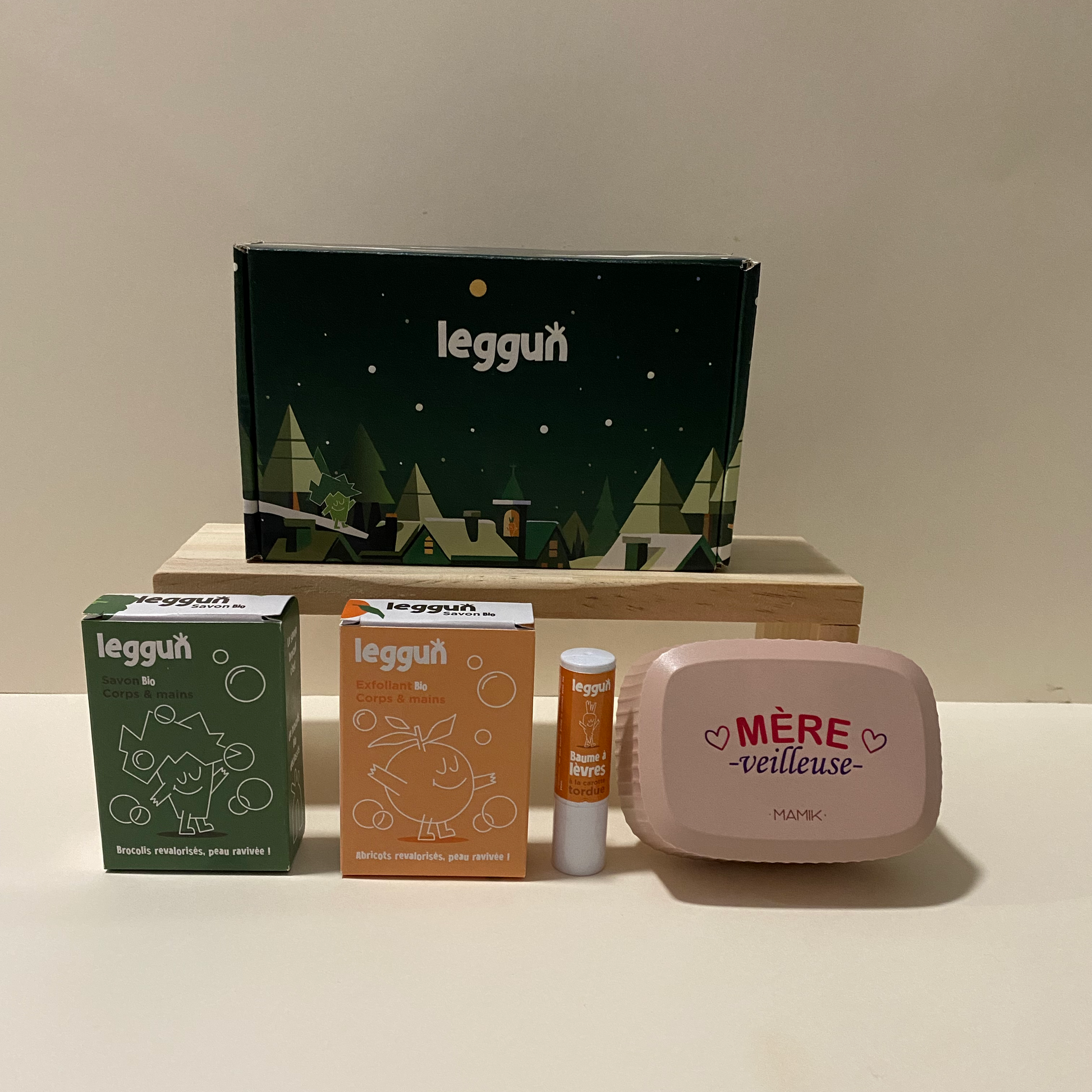 Coffret de noël et ses soins naturels antigaspi