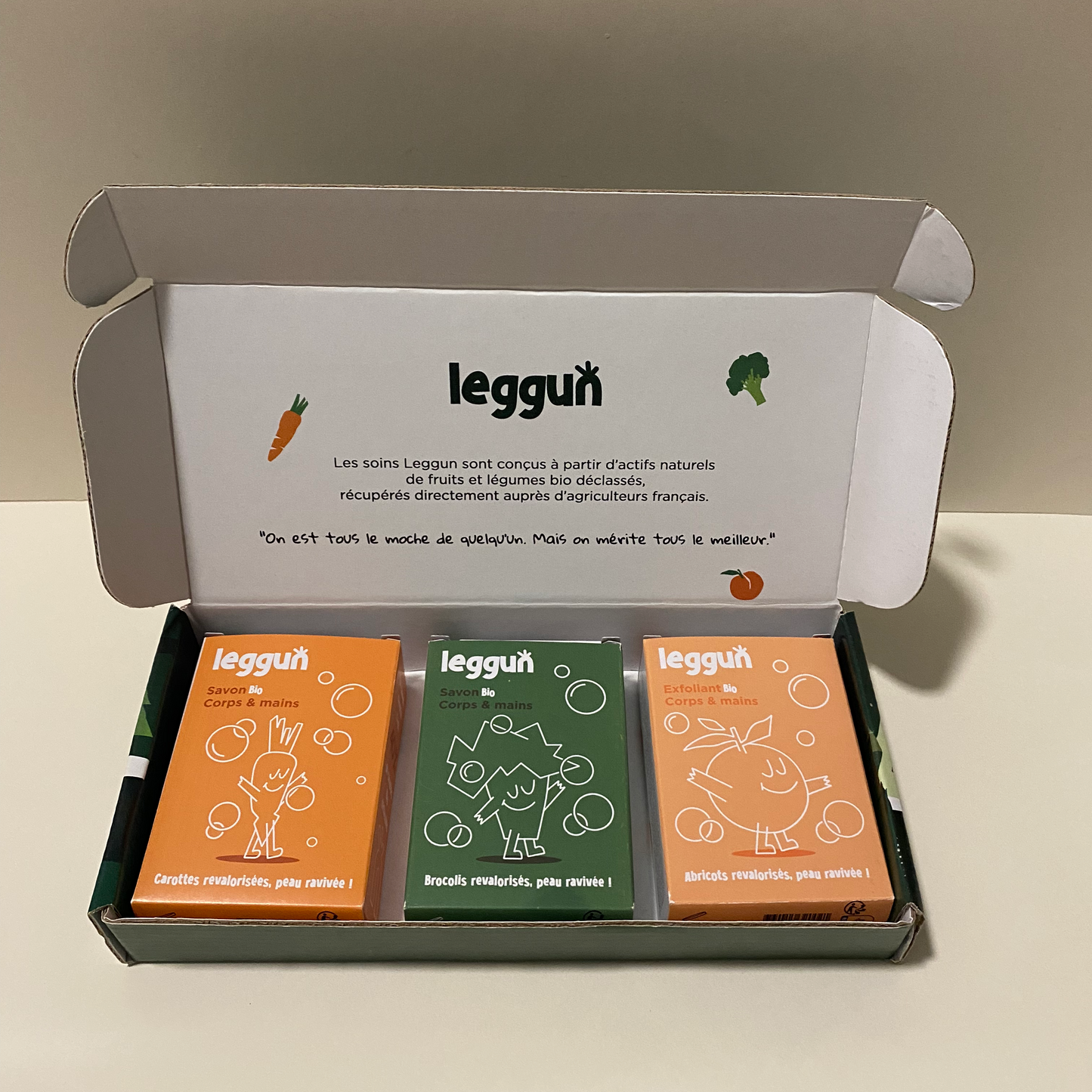 Coffret de Noel ouvert  